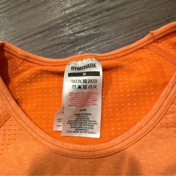 Gymshark Orange Long Sleeve Top - Picture 2 of 4